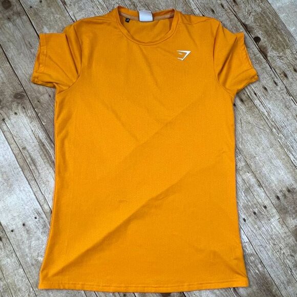 GYMSHARK MENS ESSENTIAL MESH CREWNECK ATHLETIC ACTIVEWEAR GYM SHIRT SIZE SMALL - Picture 1 of 4